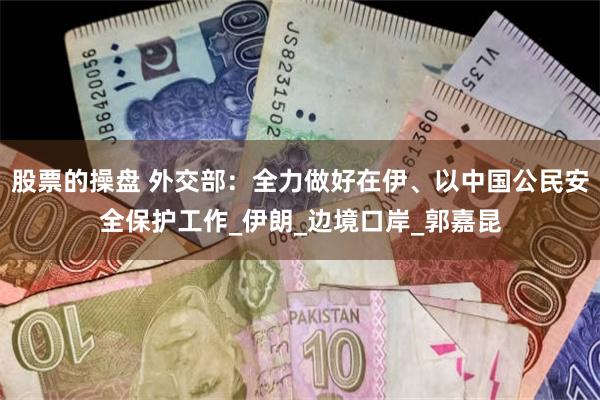 股票的操盘 外交部：全力做好在伊、以中国公民安全保护工作_伊朗_边境口岸_郭嘉昆